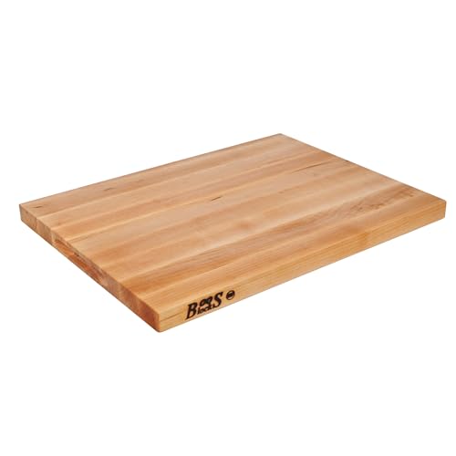 Boos Block Planche Erable d'Amérique Du Nord – Billot De Cuisine - Planche a Decouper Professionnelle - Planche Apero xxl - Planche Bois Massif – 40 x 25...