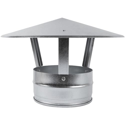 Vent systems 150 mm Schornstein Rauchrohr Abdeckung - Verzinkter Stahl Ofenrohr Deckel/Schornsteinabdeckung mit Regenhaube - Kamin Abgasrohr Abdeckung - Schornsteinhaube mit Hut für Aussen Vent systems 150 mm Schornstein Rauchrohr Abdeckung - Verzinkter Stahl Ofenrohr Deckel/Schornsteinabdeckung mit Regenhaube - Kamin Abgasrohr Abdeckung - Schornsteinhaube mit Hut für Aussen