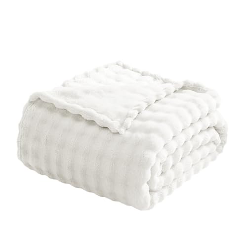 ふわふわ 毛布 静電気防止 ブランケット ふわとろ かけ毛布 もこもこ 柔らかく肌触 冷房対策 暖かい ひざ掛け 吸湿発熱 洗濯可能 オールシーズン (130*155CM)
