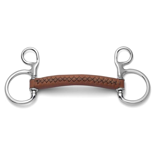 Cavalon Baucher Soft Leather Snaffle Bit (5.25
