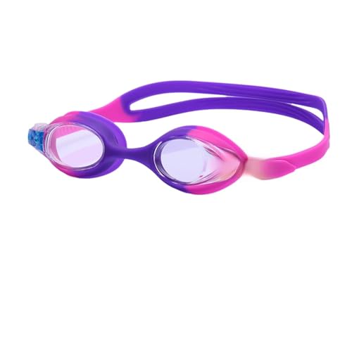 YUGSHNKFC Gafas de natación impermeables a prueba de fugas con clip para la nariz, tapones para los oídos para niños y niñas, juego de gafas a prueba de fugas para niñas
