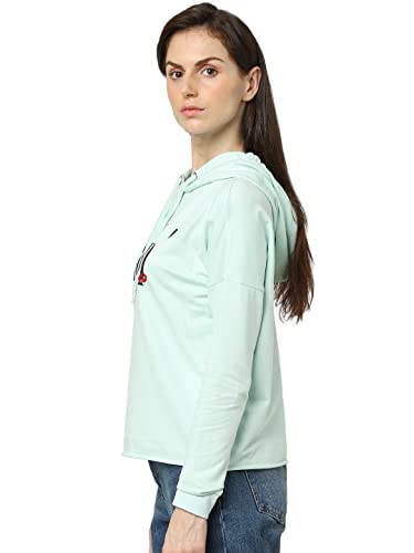 Image of VERO MODA Women's Cotton Hooded Neck Sweatshirt