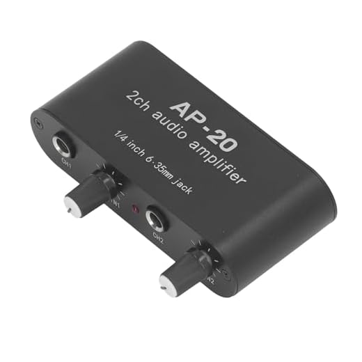 Amplificador de Sonido de Doble Canal, Circuito de Entrada Balanceado, Puertos de 6,35 Mm, Ganancia: 0-20 DB, Funciona CC 5 V-12 V, Interruptor de Alimentación, Indicador LED,