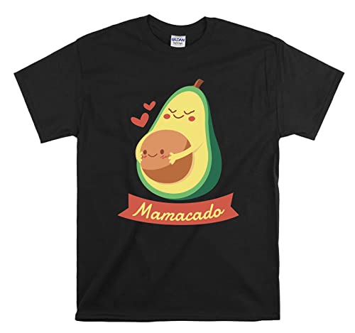 T-shirt Mamacado ample pour ventre de femme enceinte et confort homme noir taille L