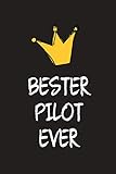  Bester Pilot: DIN A5 • 120 Seiten Punkteraster • Kalender • Notizbuch • Notizblock • Block • Terminkalender • Geschenkidee • Abschied • Abschiedsgeschenk • Ruhestand • Arbeitskollegin • Geburtstag