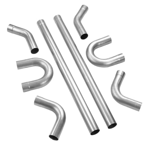 Silencieux de moto et tubes d'échappement 3 pouces en acier durable pour bricolage
