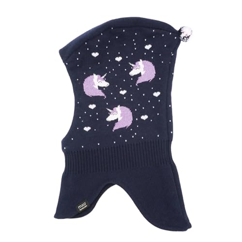 maximo MINI Girl-Schlupfmütze Jacquard Einhorn Made in Germany