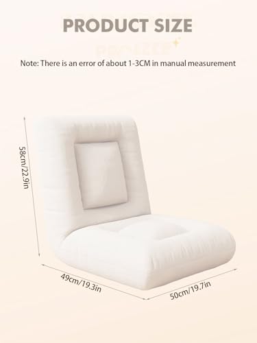 Chaise de sol réglable inclinable et fauteuil velours doux salon - 3