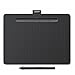 Price comparison product image Wacom Intuos Medium Bluetooth Graphics Drawing Tablet, Portable for Teachers, Students and Creators, 4 Customizable ExpressKeys, Compatible with Chromebook Mac OS Android and Windows - Black