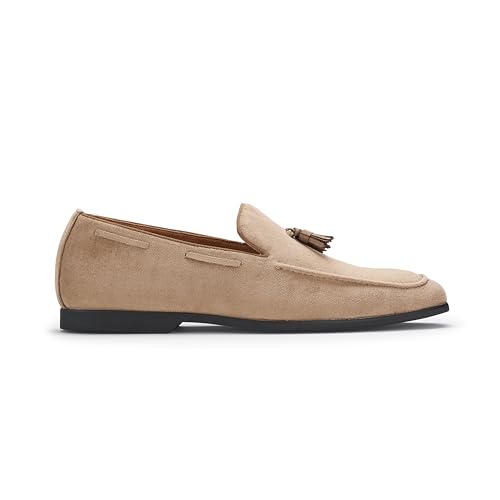 Image of Ferro Aldo Men's Premium Moc Toe Loafers | Casual & Dress Styles with Tassels & Horsebit Buckles