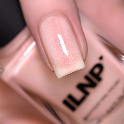 Ilnp First Light - Milky Peach Shimmer Nail Polish #TOP1