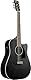 Ibanez PF16MWCE-WK Weathered Black Open Pore - Westerngitarre
