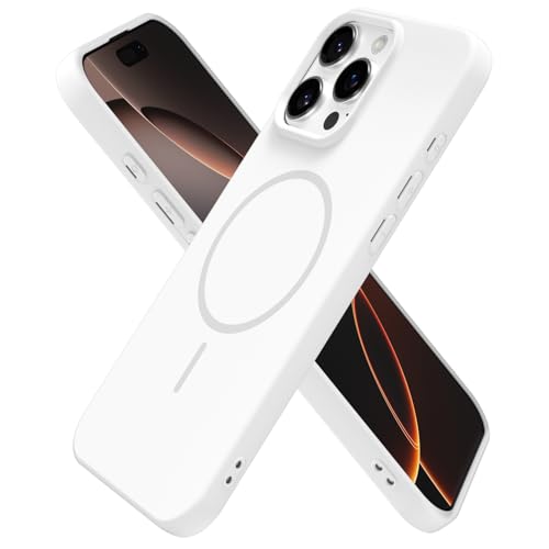 Coque silicone iPhone 16 Pro Magsafe blanche le cadeau élégant et sécurisant pour elle