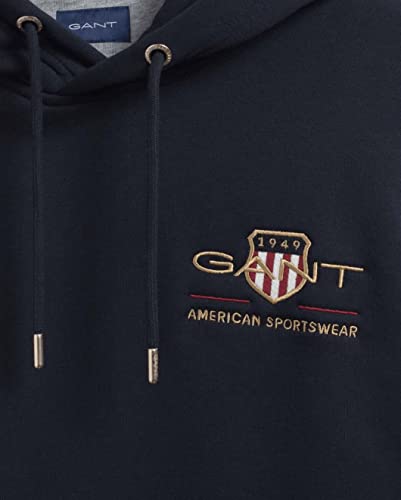 GANT Felpa con Cappuccio con Motivo Archive