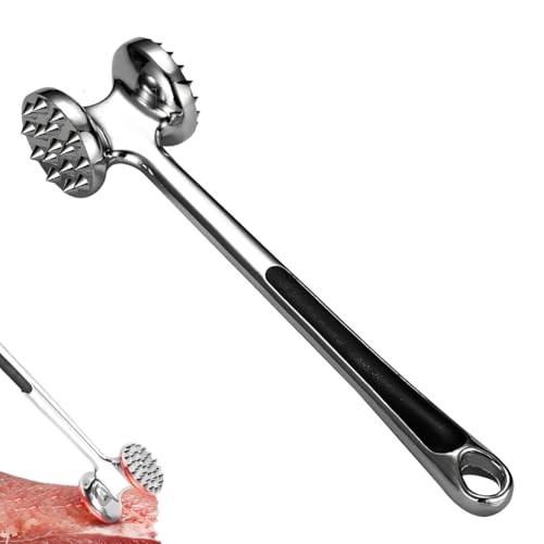 Martillo ablandador de Carne, Relota Martillo Carne, Martillo Picador de Doble Cara Antiadherente, Pincho y Superficie Plana Pounder Mallet, Martillo Cocina para Bistec, Pollo, Pescado, Cerdo
