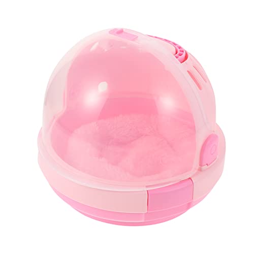 Mikikit Pink Bird Carrier Cage Nest Warmer for Birds Travel-Friendly Portable Cage