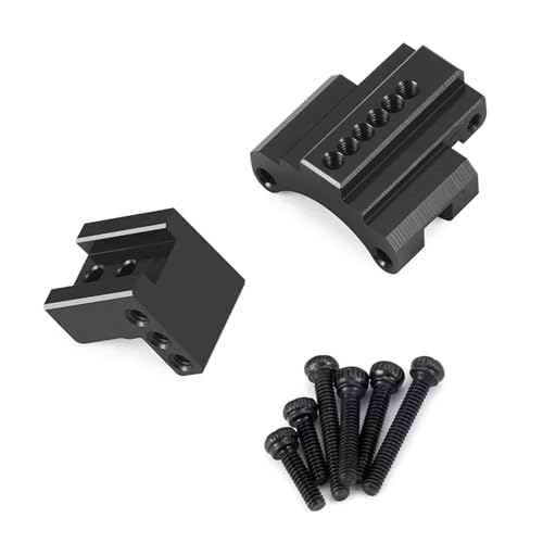 Pièces de support liaison d'essieu arrière Axial SCX24 90081 AXI00001 alliage RC black