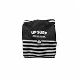 Harilla Surfboard Sock Surfbrett Socken Boardhülle Strick Polyester Material Elastische Passform mit Nasenpolster Und Innenfach für Reise Ausrüstung Innenbereich, Schwarz+Weiß, 7.0