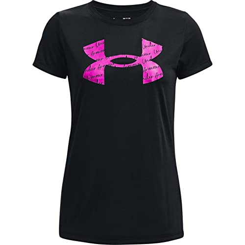 Under Armour Womens Tech Solid Short Sleeve Perform T-Shirt Black 12 (M)