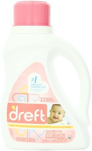 Dreft Liquid Laundry Detergent, 50 oz, 32 loads (Pack of 2)