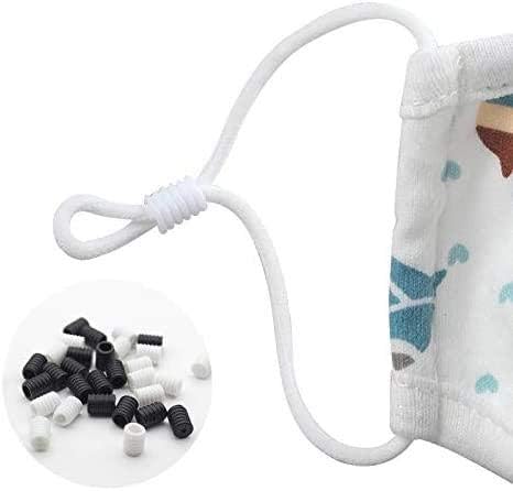 GoldStar Tool Mask Lanyard Adjuster Ear Cord Lock with Silicone Construction (Clear, 1000 Pack)