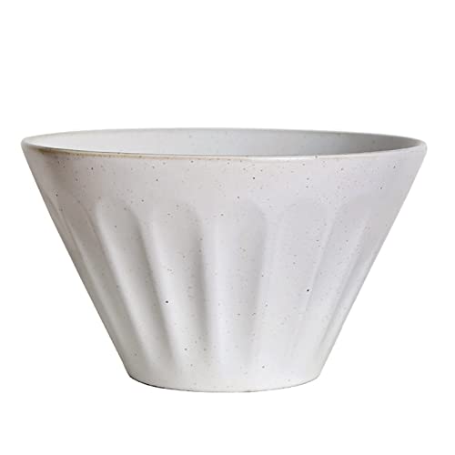 Meiiron Noodles Ramen Bowls, Cereal Bowls, Soup Pasta Bowls, Serving Bowls for Kitchen, Housewarming Gift, Stoneware Matt Relief Ceramic Large Bowls for Dessert Dinner (Size : 4.7