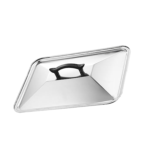 ULTECHNOVO Placa Cuadrada Tapa De Acero Inoxidable Protector De Ollas Antisalpicaduras De Aceite Para Cocina Hogar y Restaurante