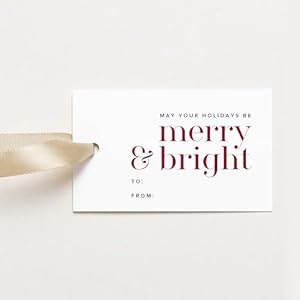 ThreeKin 50 Stück Weihnachts-Geschenkanhänger TK_Tag_27MB