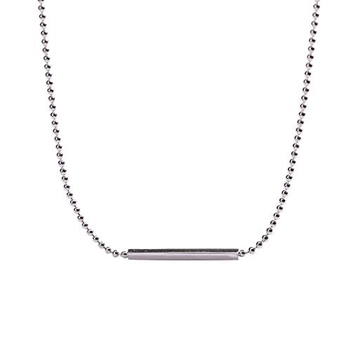Chaîne de clavicule argent S925 collier femme géométrique simple et rétro