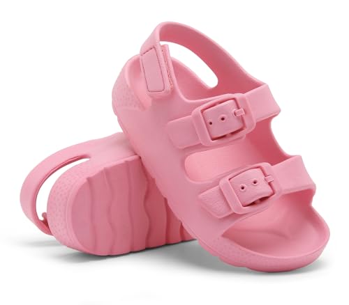 Image of ChayChax Toddler Boys Girls Double Buckle Sandals Children's Adjustable Back Strap Water Sandal