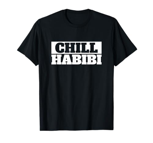 Photo de Chill Habibi Design Humoristique avec Inscription « Chill Habibi » T-Shirt