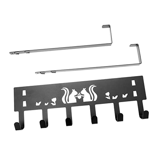 Ciieeo Back Door Storage Hook Punch Storage Rack Hanging Hooks Hanger Iron Material Over Door Rack