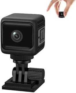Mini Camara, 4K Cámara Espía Batería Larga Duración 1600mAh (8 Horas de Uso) Cámara Oculta sin Cables con Visión Nocturna Detección de Movimiento para Casa/Oficina/Coche
