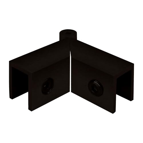 Brixwell AS0GTG910RB Oil Rubbed Bronze Adjustable "Sleeve Over" Glass Clamp by BRIXWELL - Used condition - US$17.89