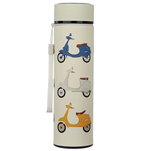 Puckator Scooter Stainless Steel Insulated Bottle with Digital Thermometer, Blue, 500 ml - Image 4