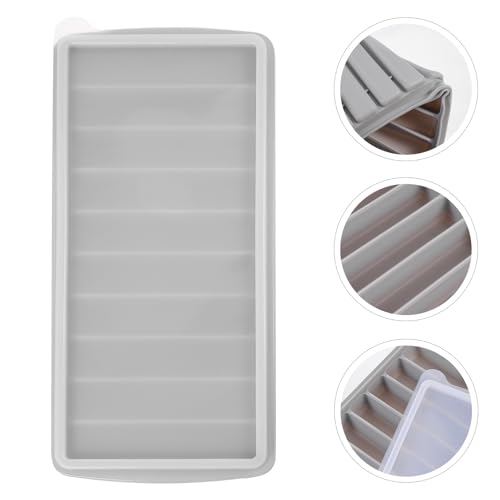 Molde de silicona para cubos de hielo 10 barras gris miniatura 7