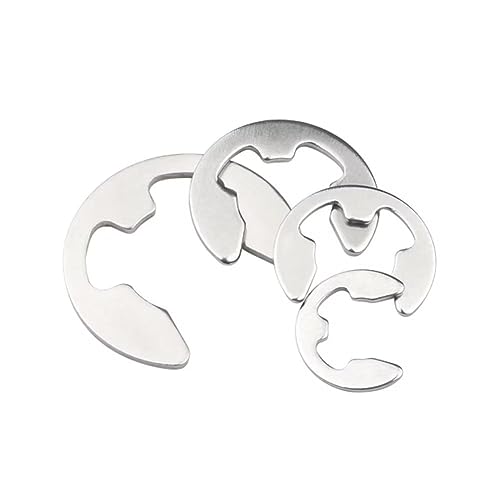 SYDARSYN Stainless Steel E-Clip External Retaining Washers E-Clip Retaining Snap Opening Ring Circlip M15 (20pcs)