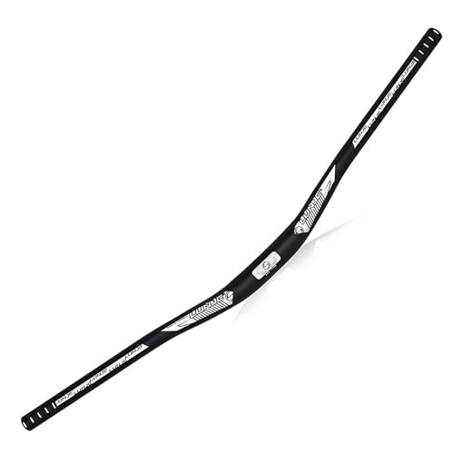 Manillar de bicicleta de montaña de 31,8 mm, manillar elevador de bicicleta de aleación de aluminio, 720 mm/780 mm, barra de bicicleta MTB extra larga