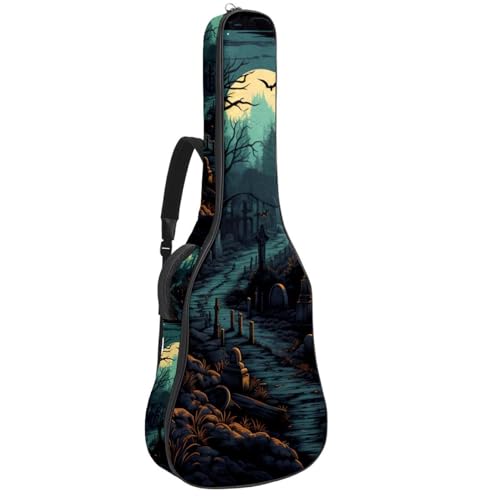 Sac guitare acoustique rembourré Halloween protège de la poussière