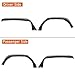 Hooke Road High Clearance JL Fender Flares Kit for 2018-2025 Jeep Wrangler JL JLU 2/4 Doors, Offroad Steel Tube Fenders with Lights - 4PCS Front and Rear Set