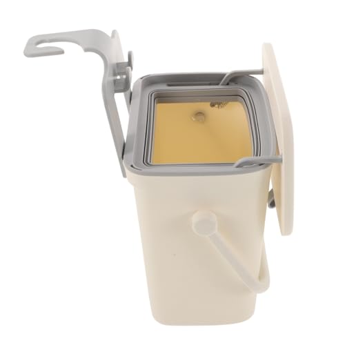 Seau à compost cuisine Vaguelly poubelle suspendue plastique avec couvercle coulissant
