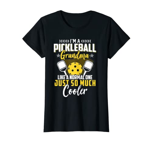 Mujer Divertido Pickleball Grandma Graphic para mujeres Pickleball Player Camiseta