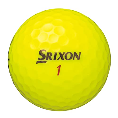 DUNLOP ダンロップゴルフボール SRIXON X3 2022年モデル 1ダース(12個入り) イエロー 4枚目