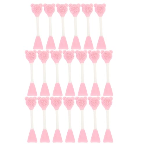Lot de 20 brosses silicone pour masques faciaux et nettoyage du visage