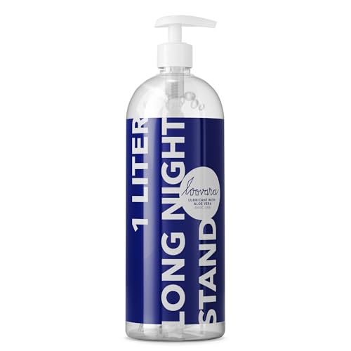 LOOVARA Gleitgel Sensitiv 1000 ml, Aloe Vera -Long Night Stand- XXL Flasche kondomgeeignet, für sensible Haut, ph-optimiert, dermatologisch getestet, natürliche Inhaltsstoffe, auf Wasserbasis LOOVARA Gleitgel Sensitiv 1000 ml, Aloe Vera -Long Night Stand- XXL Flasche kondomgeeignet, für sensible Haut, ph-optimiert, dermatologisch getestet, natürliche Inhaltsstoffe, auf Wasserbasis