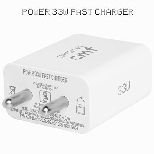 Image of Original 33W Type-C Adapter Compatible with CMF Phone 1, Nothing Phone 1,Nothing Phone 2, Nothing Phone 2A,Nothing Phone 2A Plus CMF Adapter 33W RapidFast Charger Type C LY9177