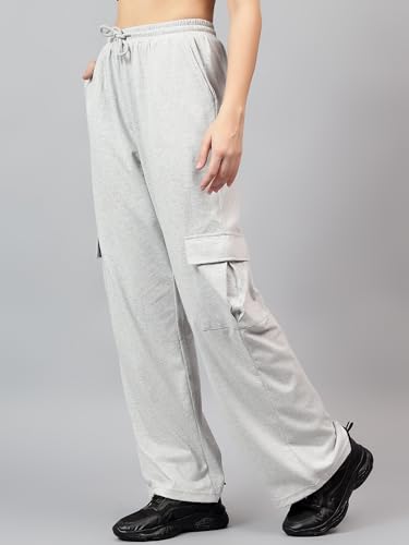 Image of KOTTY Women's High Rise Relaxed || Straight || Joggers Fit Cargo's for Pants || Trousers