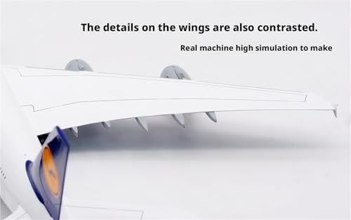 Modèle d'avion de collection 36 cm en alliage durable Lufthansa A380