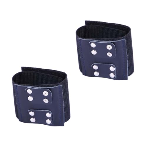 FOYTOKI 2pcs Fishing Wristband Fish Wheel Fixator Protective Bracelet Elastic and Breathable for Anglers Random Color