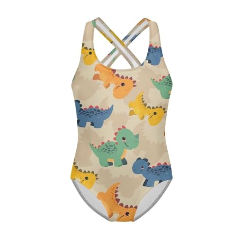 One Piece Swimsuits Girls Beach Bathing Suit Kids Cute Swimwear Quick Dry for Practice Machine Washable